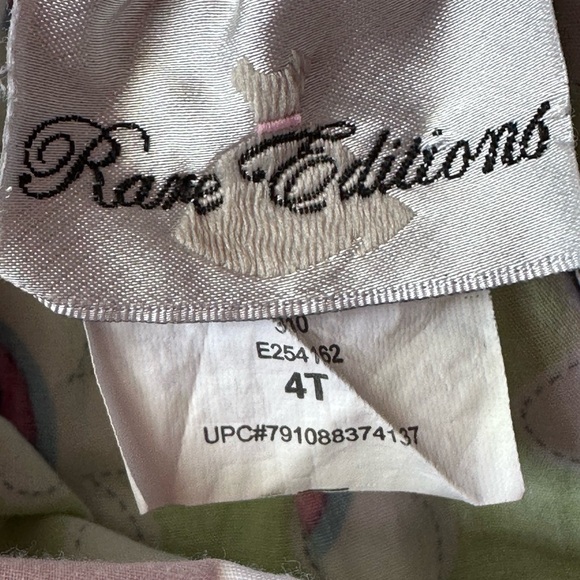 Rare Editions Polka Dots and Floral Ruffle Hem Top size 4T - Picture 2 of 7